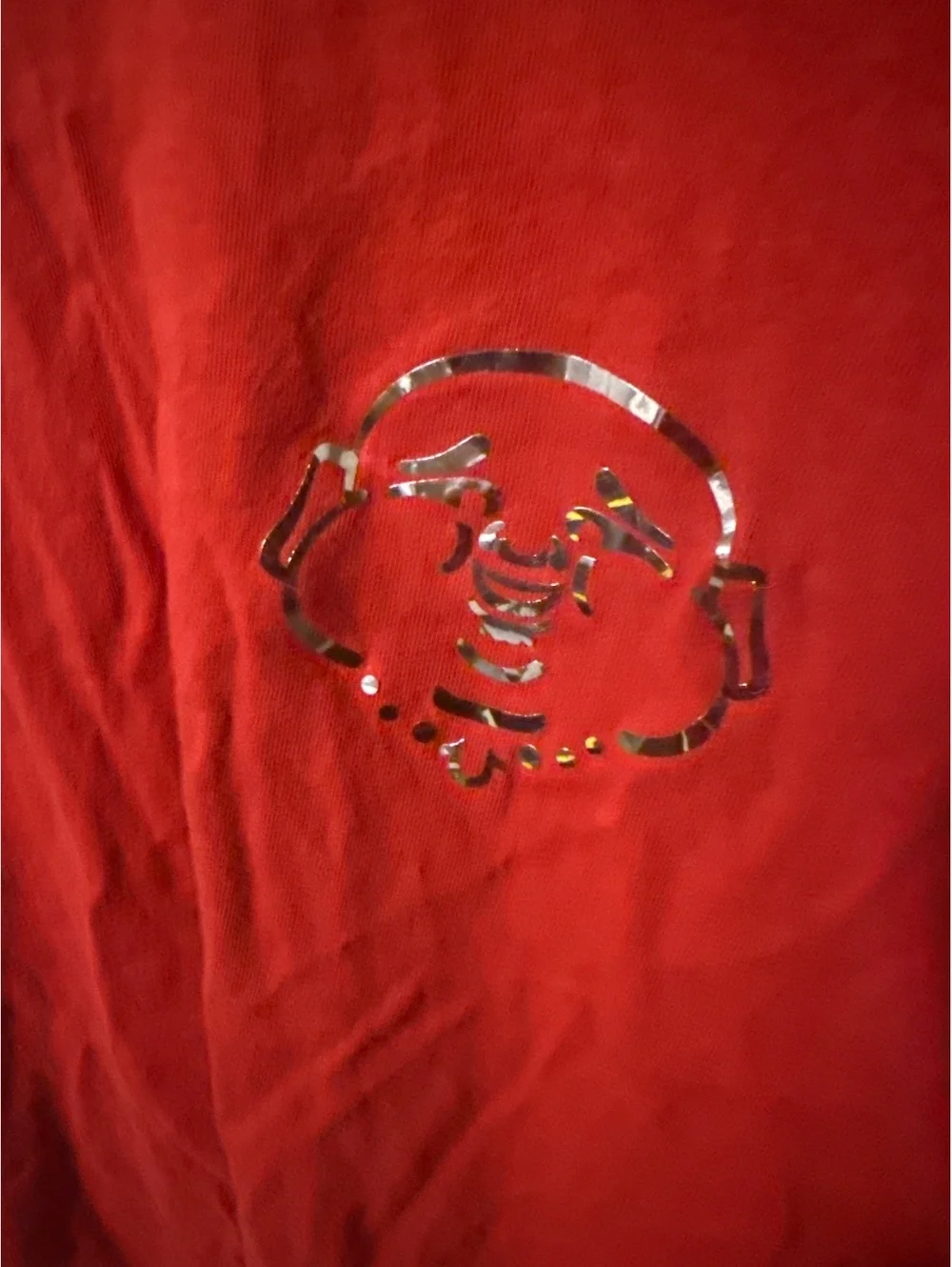 True Religion Brand Jeans Red Graphic T-Shirt Large